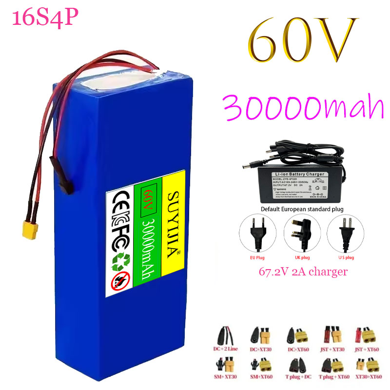 60V 30Ah Electric Scooter Battery - แบตเตอรี่ลิเธียม-ไอออน 60V 100Ah 16s4p, แบตเตอรี่ไฟฟ้า 60V