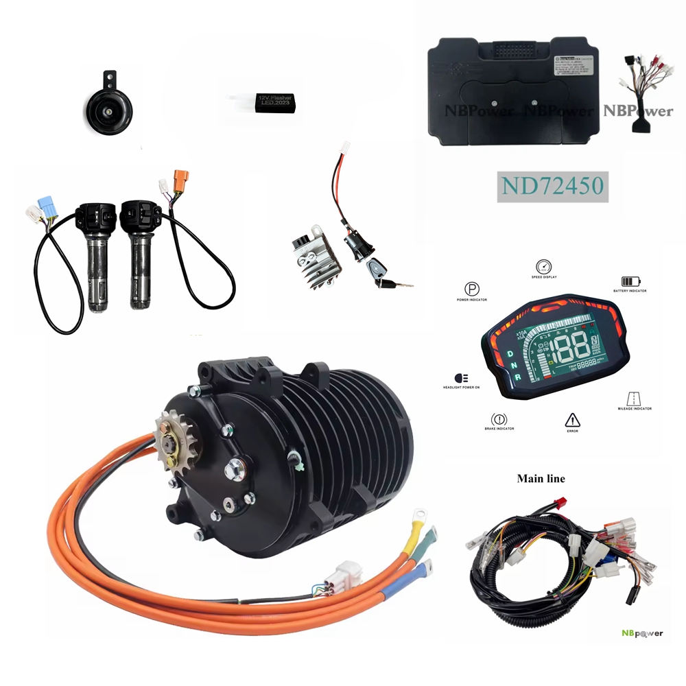 ชุดแปลงมอเตอร์ขับเคลื่อนกลาง Q - Mid Drive Motor Kit 72V 3000W บทวิจารณ์และราคา