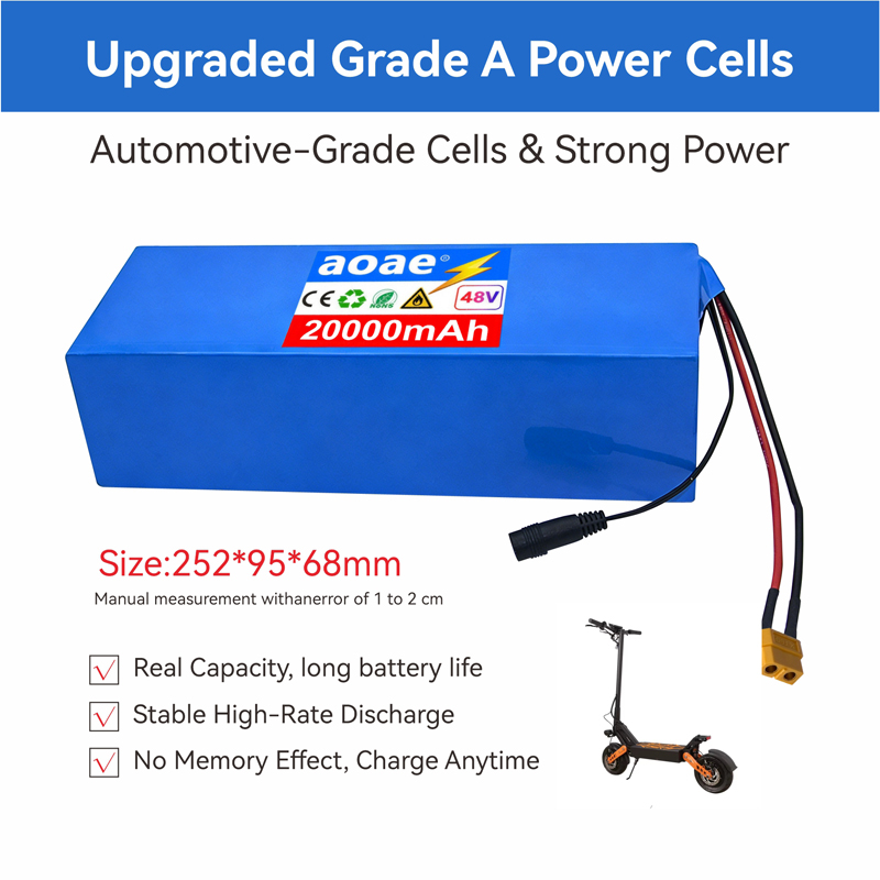 แบตเตอรี่สกู๊ตเตอร์ไฟฟ้า 48V 1 - 60V 30Ah Electric Scooter Battery บทวิจารณ์และราคา